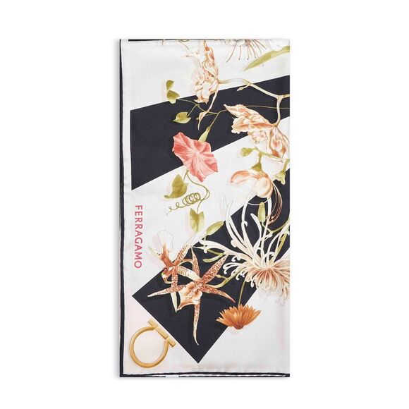Ferragamo Women Gaia Print Silk Scarf